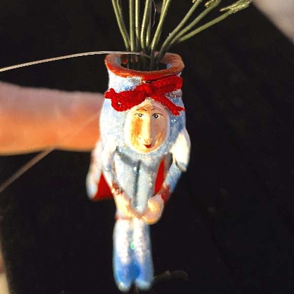 Unique Blue and Red Decorative Shoe Ornament - Picture 2 of 6